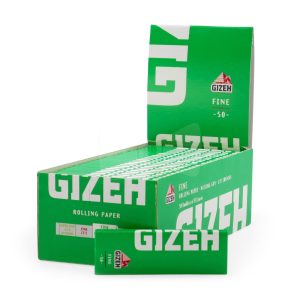 Cartine Gizeh Fine Green Extra Slim – Confezione da 50 libretti