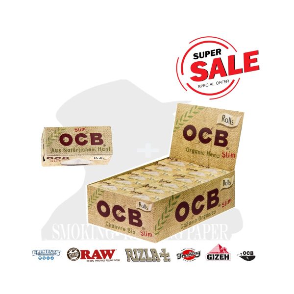 master-214 Cartine a rotolo OCB Organic Rolls Slim – 24 rotolini