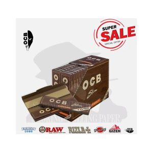 Cartine OCB Virgin Brown King Size Slim con filtri – Confezione da 32 libretti