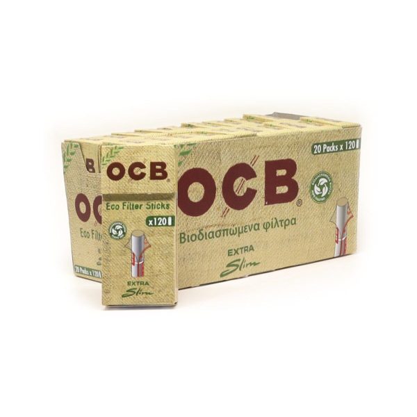 master-234 OCB Organic ECO Ultra Extra Slim 5,7 mm Zigarettenfilter – 20 Schachteln à 120 Filter