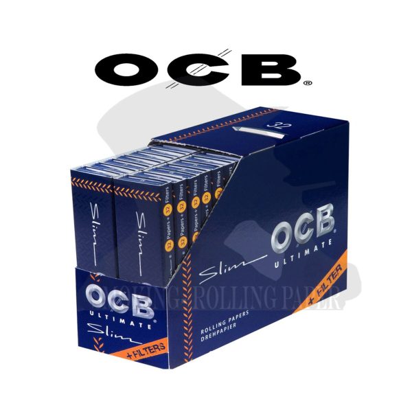 master-242 OCB Ultimate King Size Slim Zigarettenpapier mit Filtertips – Packung mit 32 Heftchen