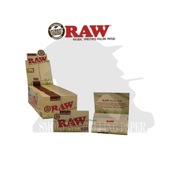 master-272 Cartine RAW Organic Wide Corte Regular – Confezione da 25 libretti
