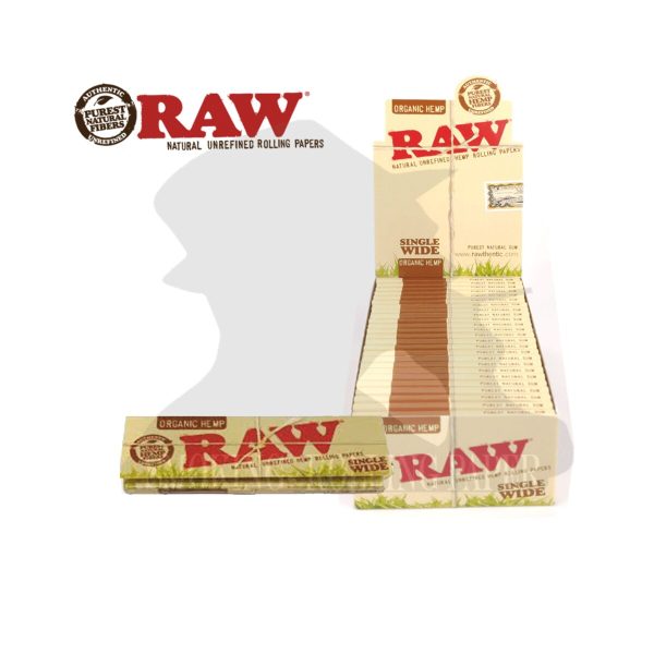 master-273 Cartine RAW Organic Wide Corte Regular – Confezione da 50 libretti