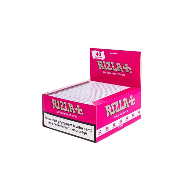 Cartine Rizla Micron Pink King Size – Confezione da 50 libretti