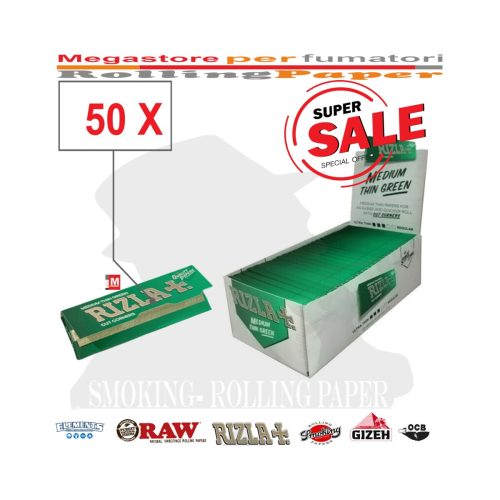 master-277 Cartine Rizla Green Corte Regular – Confezione da 50 libretti