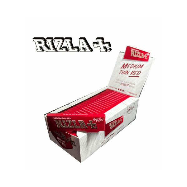 master-297 Papier à rouler Rizla Red Regular – lot de 50 carnets