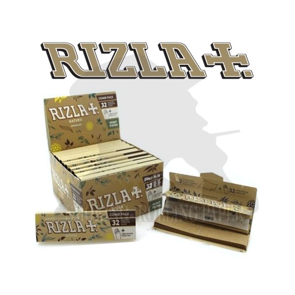 master-302 Rizla Natura King Size Slim Zigarettenpapier mit Filtertips – Packung mit 32 Heftchen