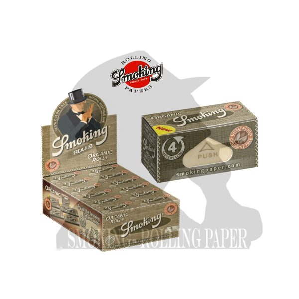 master-317 Rouleaux de papier à rouler Smoking Organic Rolls King Size Slim – 24 rouleaux