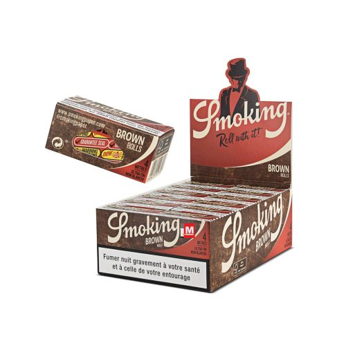 master-319 Cartine a rotolo Smoking Brown Rolls King Size Slim – 24 rotoli