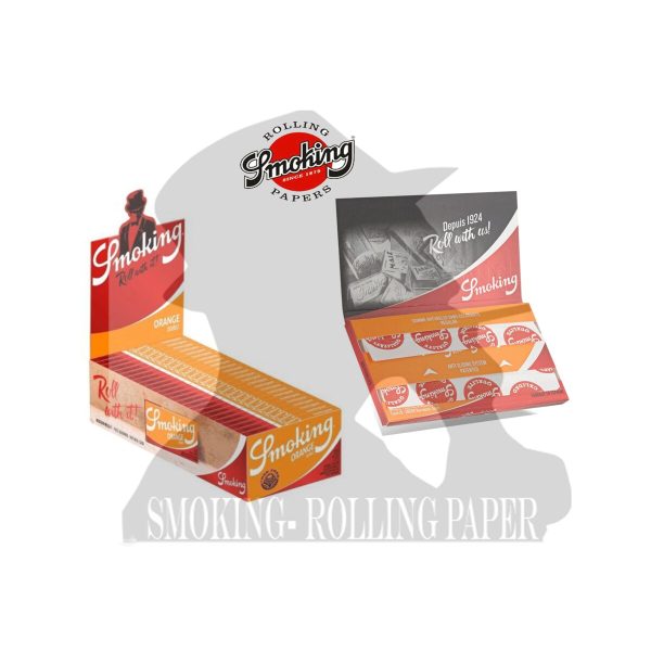 master-329 Smoking Orange Regular Zigarettenpapier – Packung mit 25 Heftchen