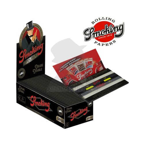 master-340 Cartine Smoking Deluxe Double Regular 69 × 37 mm – 25 libretti da 120 fogli