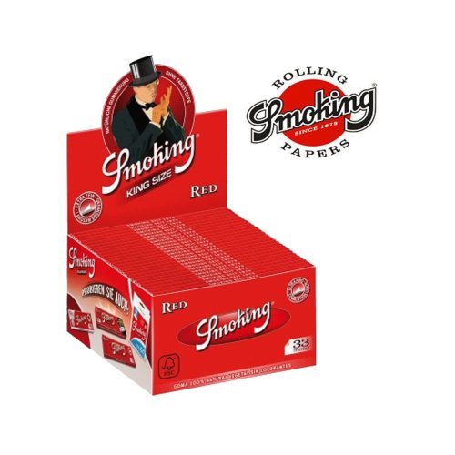 master-348 Cartine Smoking Red King Size Slim – Confezione da 50 libretti