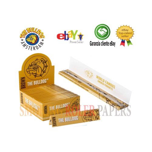 master-382 Cartine The Bulldog Brown King Size Slim – Confezione da 50 libretti
