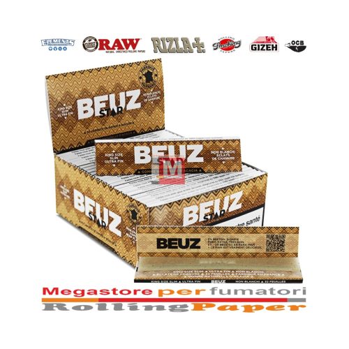 Cartine BEUZ Star King Size – Confezione da 50 libretti