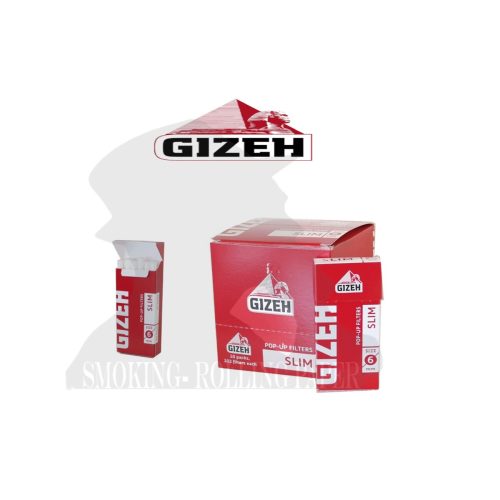 master-42 Filtri Gizeh Red Slim Pop-Up 6 mm – 10 astucci da 102 filtri