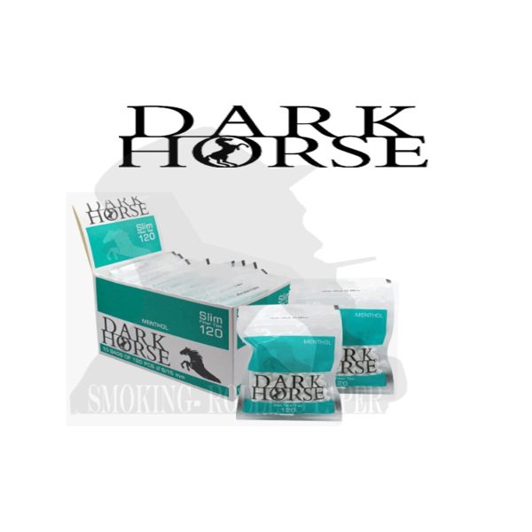 master-52 Dark Horse Menthol Slim 6 mm Zigarettenfilter – 10 Beutel à 120 Filter