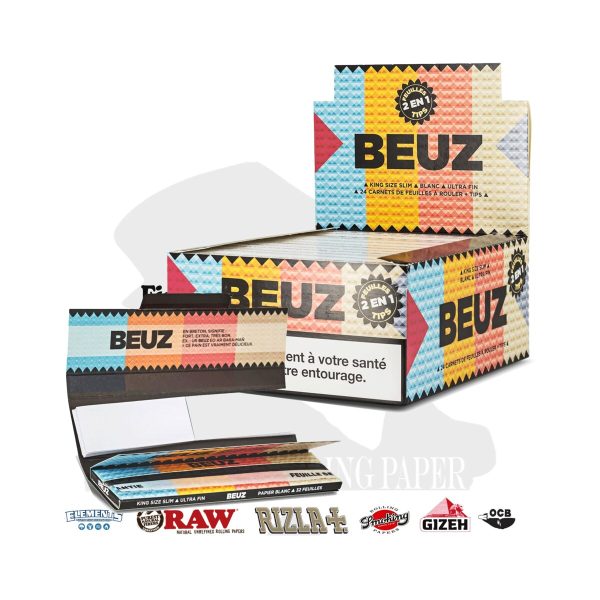master-76 Cartine BEUZ Ciel King Size con filtri – Confezione da 24 libretti