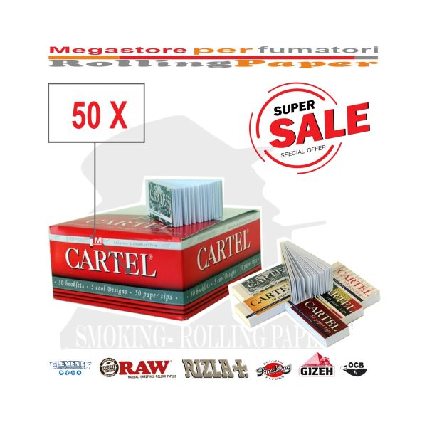 master-98 Filtri in cartoncino Cartel King Size perforati – 50 blocchetti
